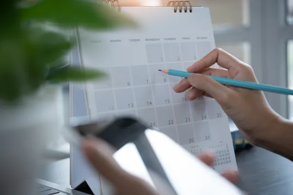 Minimalist phone and organization workspace